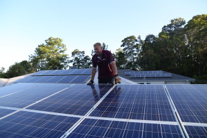 Sunshine Coast Hinterland Solar McDonald solar Dave with solar panels