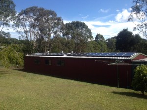 Sunshine Coast Home solar- McDonald Solar Country Shed
