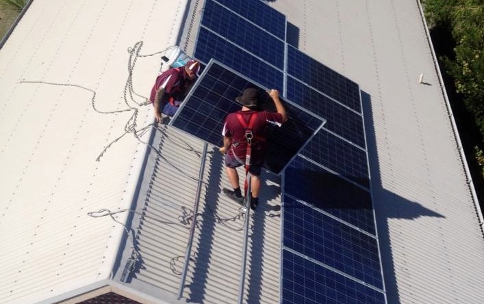 Sunshine Coast Hinterland Solar McDonald Solar -Harnesses on roof 2